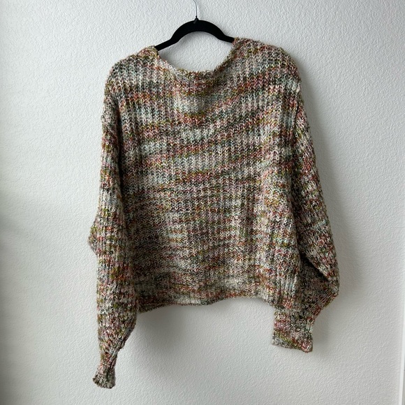 Free people knit confetti V neck sweater - Picture 4 of 5